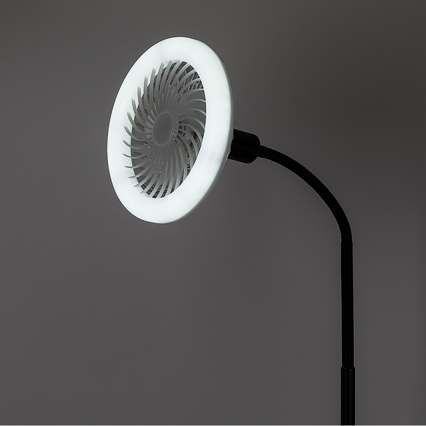 Rabalux - Lampadaire LED dimmable avec ventilateur 1xE27/16W/230V 3000-6500K