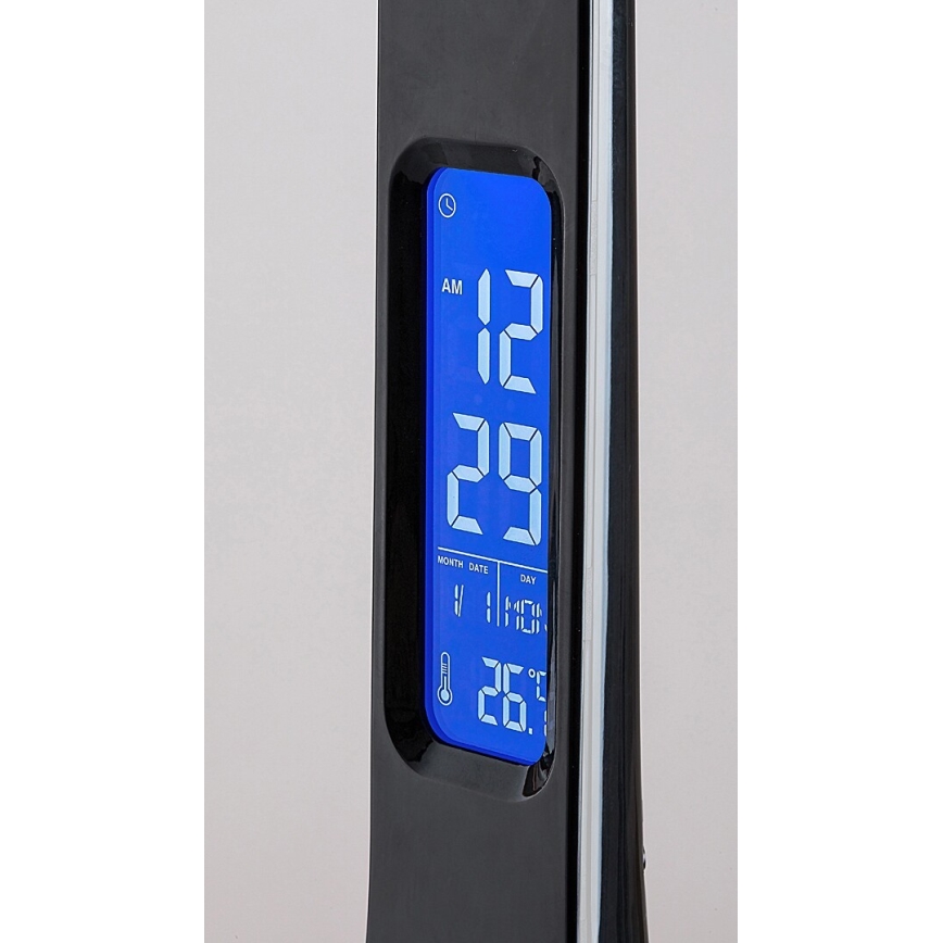 Rabalux - Lampada da tavolo LED dimmerabile con display LED/7W/5V 4000K nero
