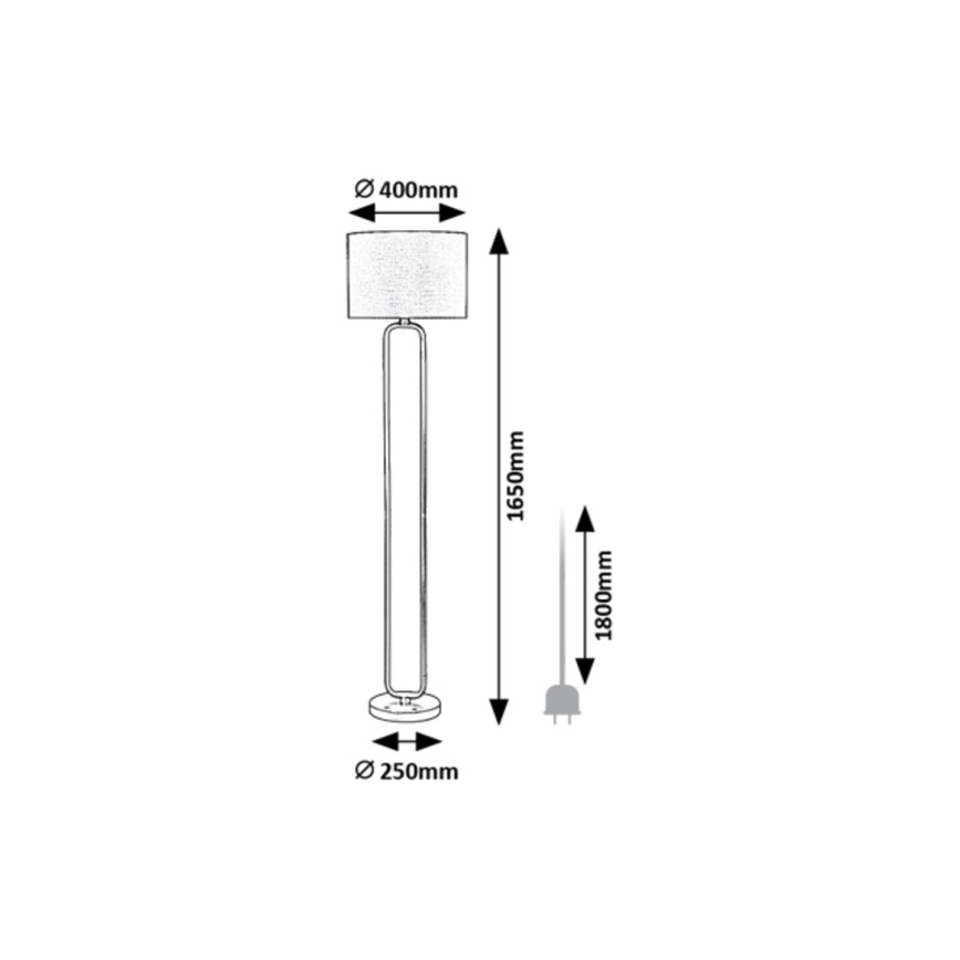 Rabalux - Lampada con piedistallo 1xE27/60W/230V