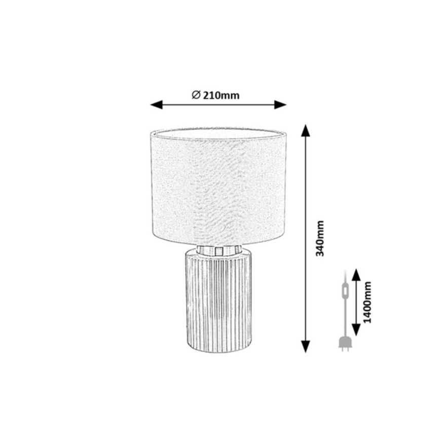 Rabalux - Lampada da tavolo 1xE14/40W/230V verde