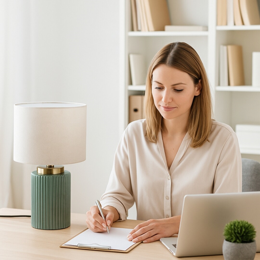 Rabalux - Tischlampe 1xE14/40W/230V grün