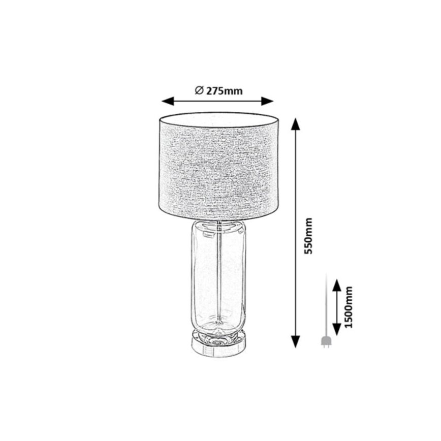 Rabalux - Lampada da tavolo 1xE27/60W/230V