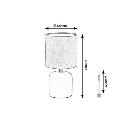 Rabalux - Lampe de table 1xE14/40W/230V blanche