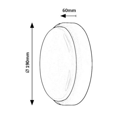 Rabalux - Plafonnier d'extérieur LED/15W/230V IP54 blanc