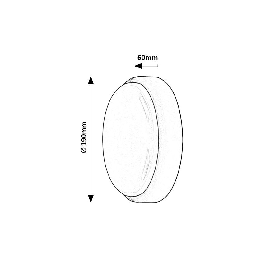 Rabalux - Plafonnier d'extérieur LED/15W/230V IP54 blanc