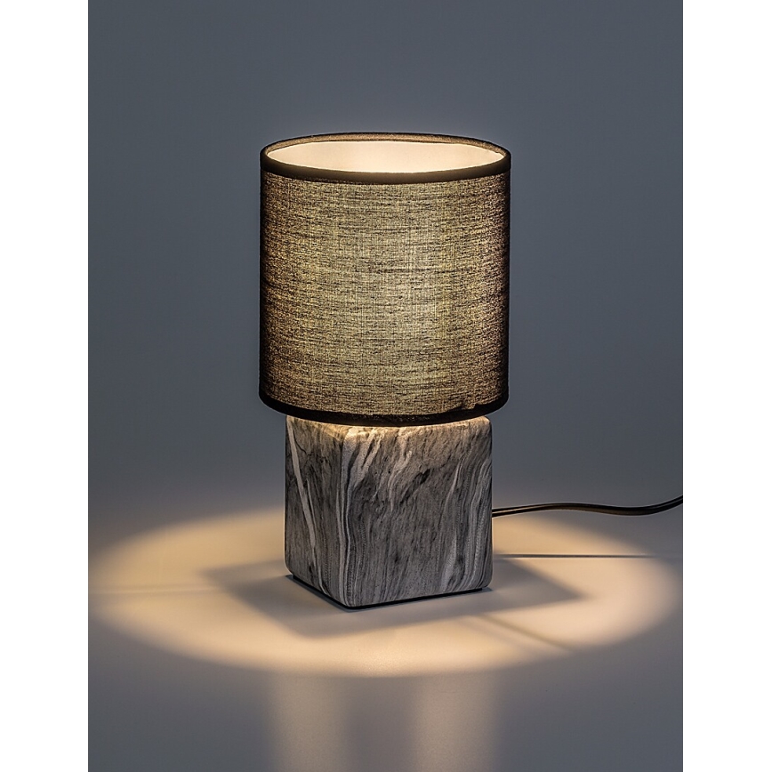 Rabalux - Lampada da tavolo 1xE14/40W/230V nera/effetto marmo