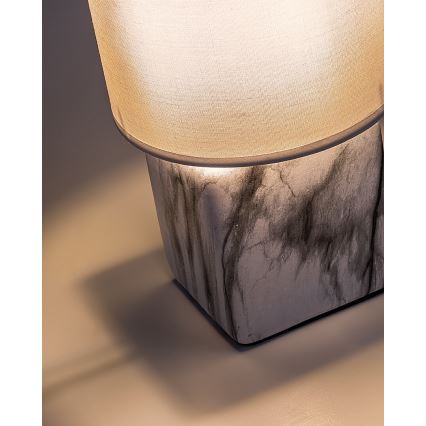 Rabalux - Lampe de table 1xE14/40W/230V blanche/décor effet marbre