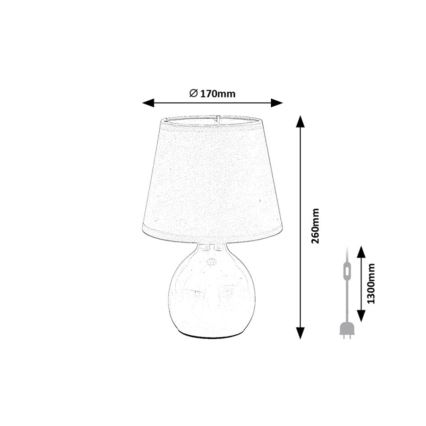 Rabalux - Tischlampe 1xE14/40W/230V beige