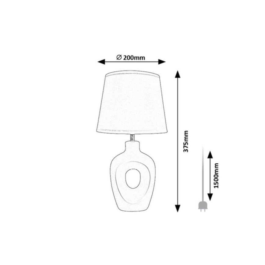 Rabalux - Lampada da tavolo 1xE14/25W/230V beige