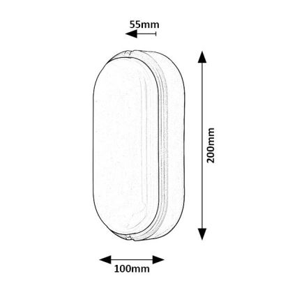 Rabalux - Lampada da soffitto LED da esterno LED/15W/230V IP54 bianco