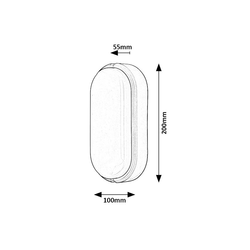 Rabalux - Plafonnier d'extérieur LED/15W/230V IP54 blanc