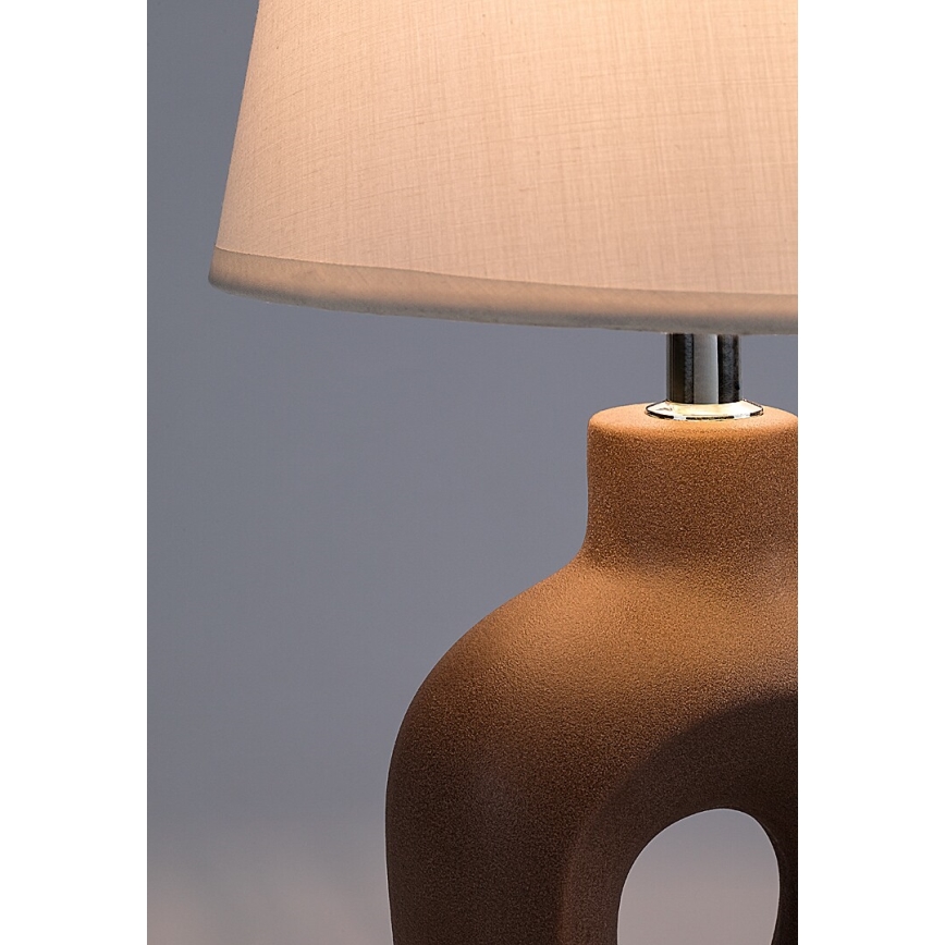 Rabalux - Lampada da tavolo 1xE14/25W/230V marrone/crema