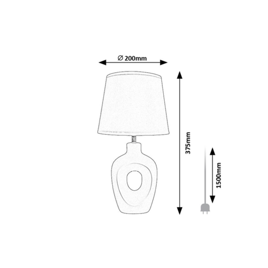 Rabalux - Tischlampe 1xE14/25W/230V braun/cremefarben