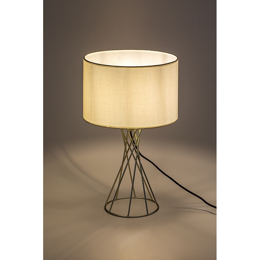 Rabalux - Lampada da tavolo 1xE27/40W/230V oro/bianco