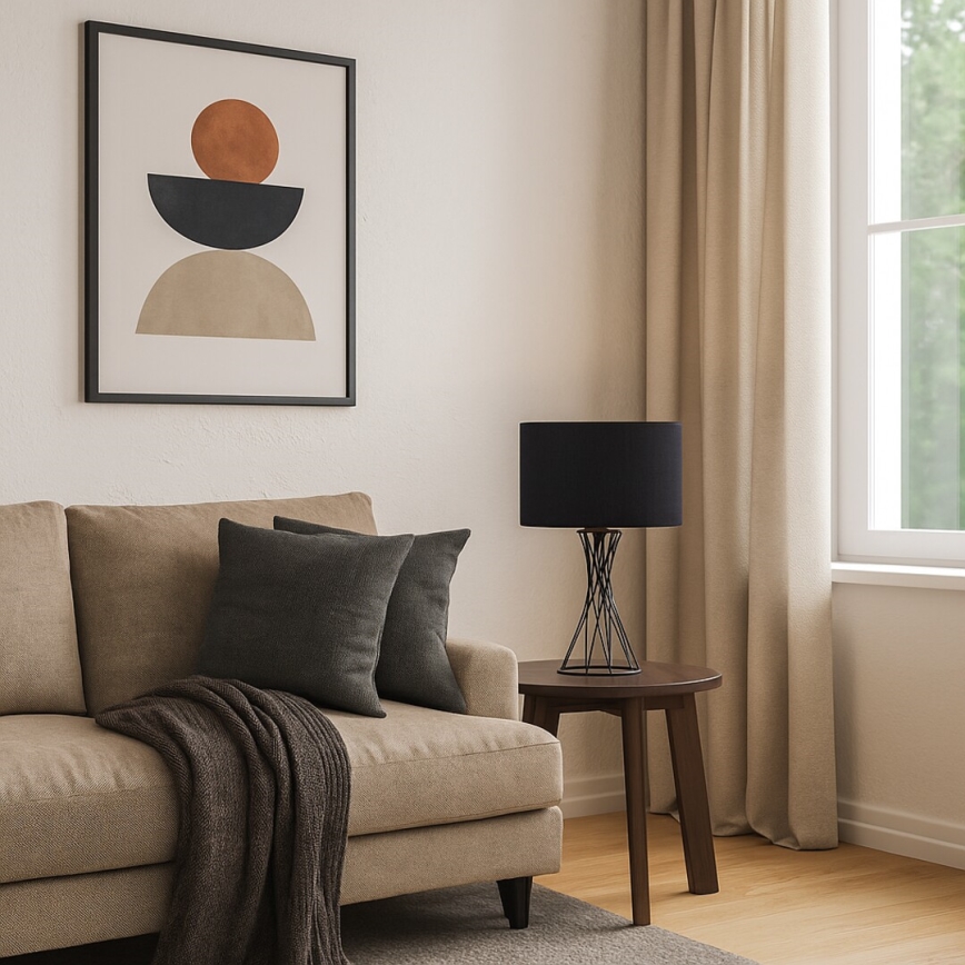 Rabalux - Lampe de table noire 1xE27/40W/230V