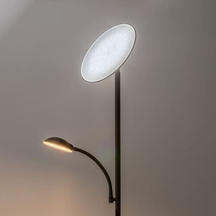 Rabalux - Lampada da terra LED dimmerabile LED/23W/230V 3000/4200/6500 nera