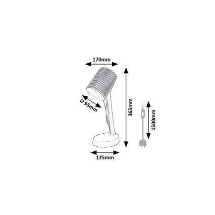 Rabalux - Lampe de table 1xE14/11W/230V beige