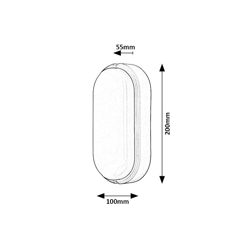 Rabalux - Plafoniera LED da esterno LED/15W/230V IP54 nero
