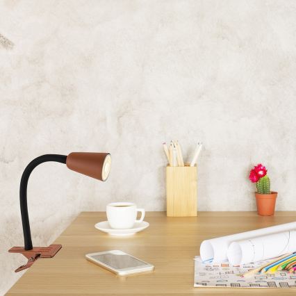 Rabalux - Tischlampe mit Klemme 1xGU10/7W/230V orange