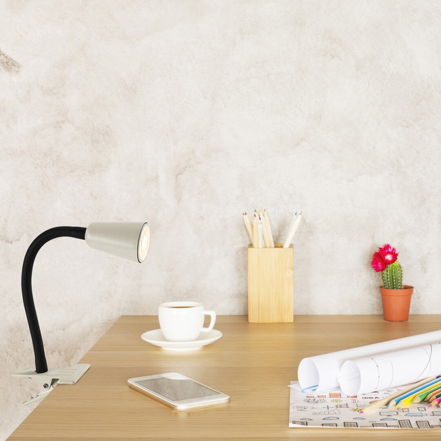 Rabalux - Lampada da tavolo con pinza 1xGU10/7W/230V color crema