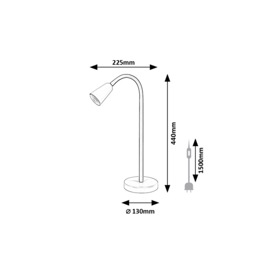 Rabalux - Lampada da tavolo 1xGU10/7W/230V crema