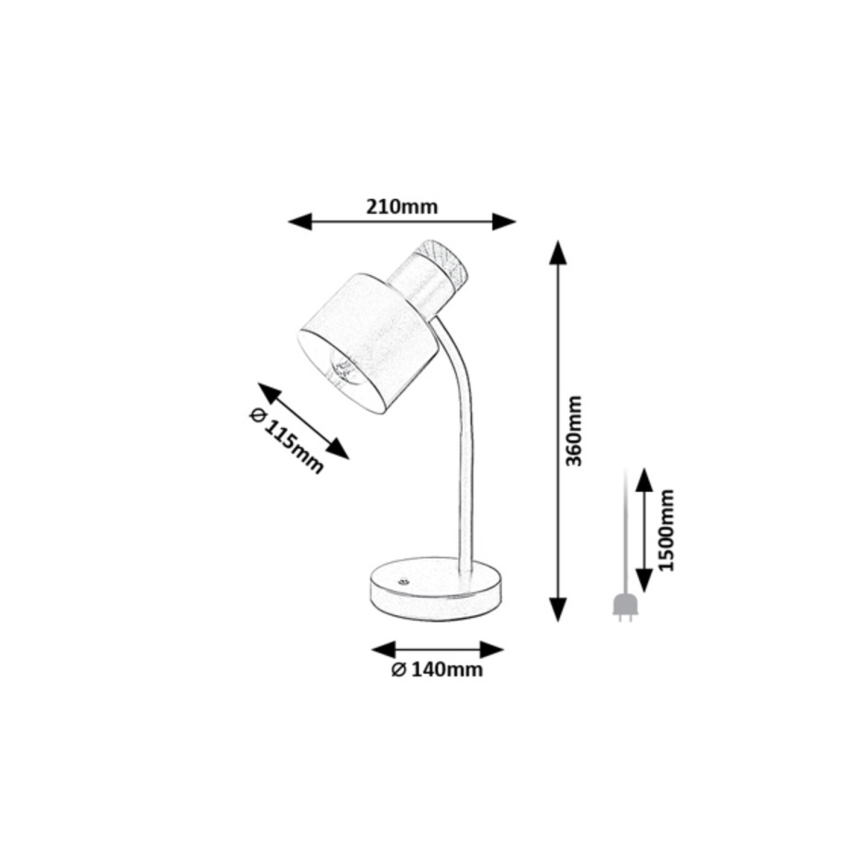Rabalux - Lampe de table 1xE27/20W/230V crème