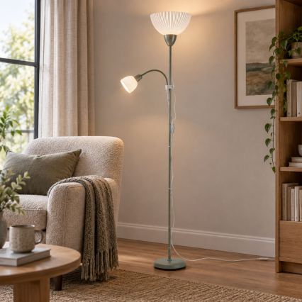 Rabalux - Lampadaire 1xE27/60W/230V + 1xE14/25W vert