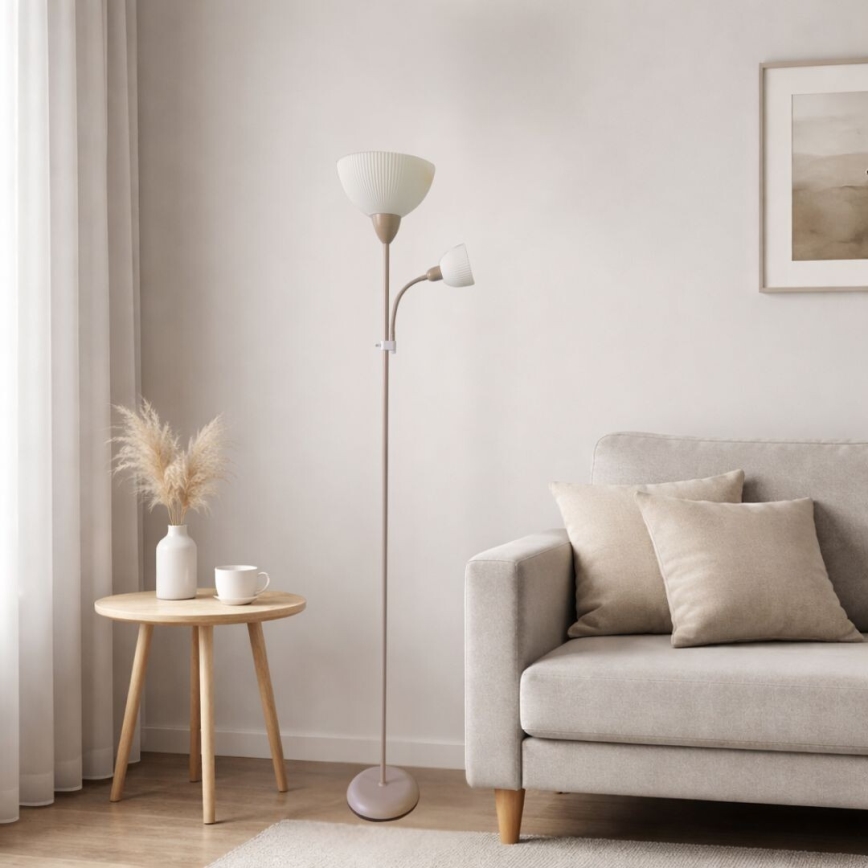 Rabalux - Stehleuchte 1xE27/60W/230V + 1xE14/25W beige