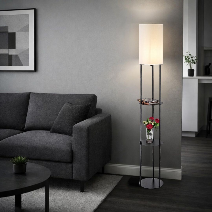 Rabalux - Lampada da terra con ripiani 1xE27/40W/230V nera
