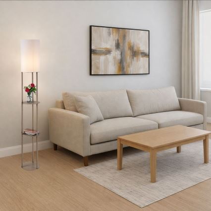 Rabalux - Lampada da terra con ripiani 1xE27/40W/230V beige