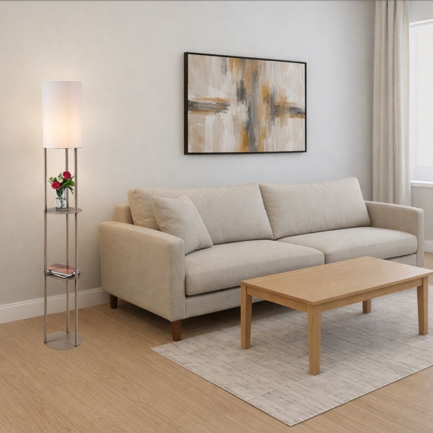 Rabalux - Lampada da terra con ripiani 1xE27/40W/230V beige