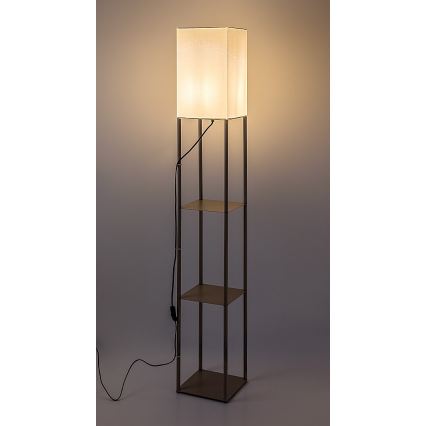 Rabalux - Lampada da terra con ripiani 1xE27/40W/230V beige