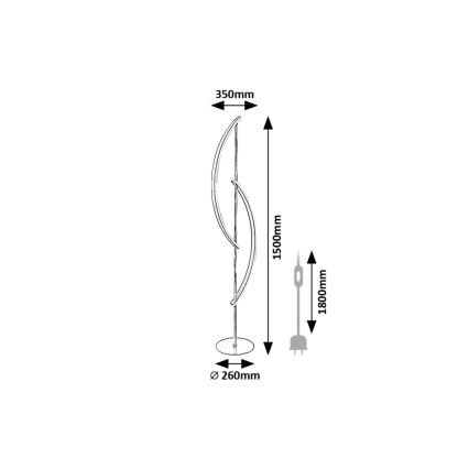 Rabalux - Lampadaire LED/30W/230V