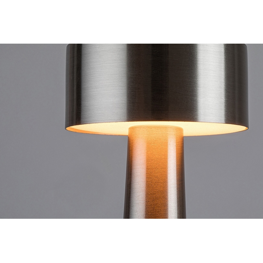 Rabalux - Lampe de table tactile rechargeable LED/2,7W/5V 1200mAh 3000/4000/6000K chrome mat