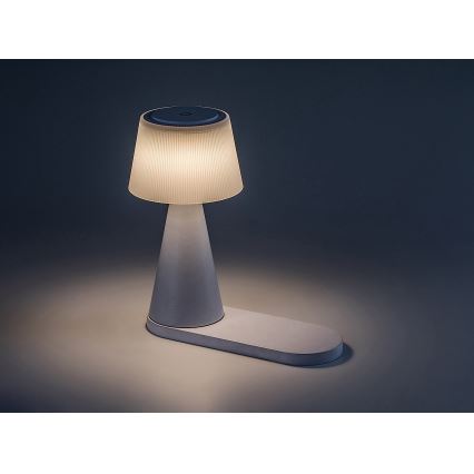 Rabalux - LED Lampada da tavolo ricaricabile dimmerabile con ricarica wireless LED/5W/5V 3000/4000/5000K