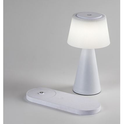 Rabalux - LED Lampada da tavolo ricaricabile dimmerabile con ricarica wireless LED/5W/5V 3000/4000/5000K