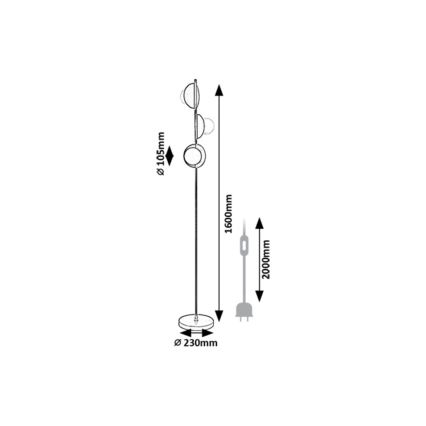 Rabalux - Lampada con piedistallo 3xG9/5W/230V