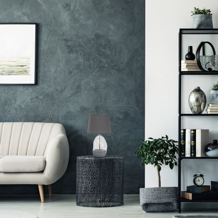 Rabalux - Lampada da tavolo 1xE27/40W/230V grigio