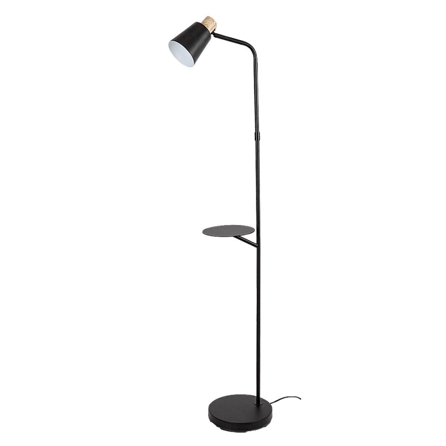 Rabalux - Lampada con piedistallo con mensola 1xE27/40W/230V nero