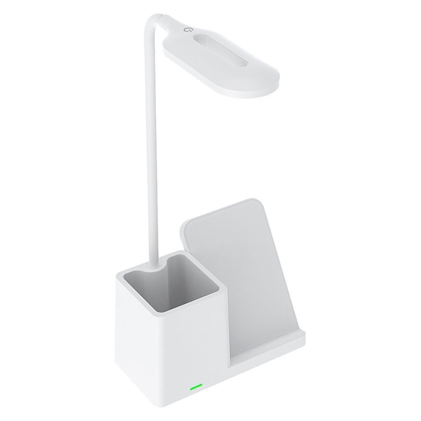Rabalux - Lampada da tavolo LED dimmerabile con ricarica wireless	 QI LED/4W/5V 3000/4000/6500K bianco