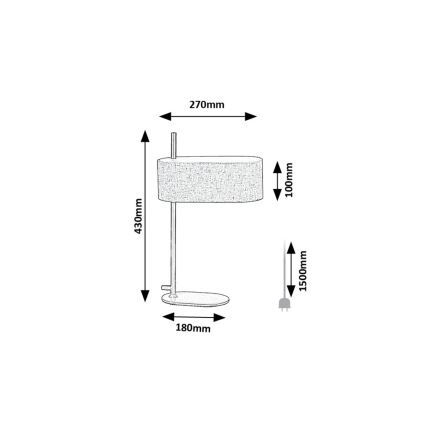 Rabalux - Lampada da tavolo 1xE14/40W/230V