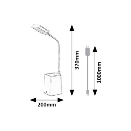 Rabalux - Lampada da tavolo LED dimmerabile LED/6W/230V 5000K rosa