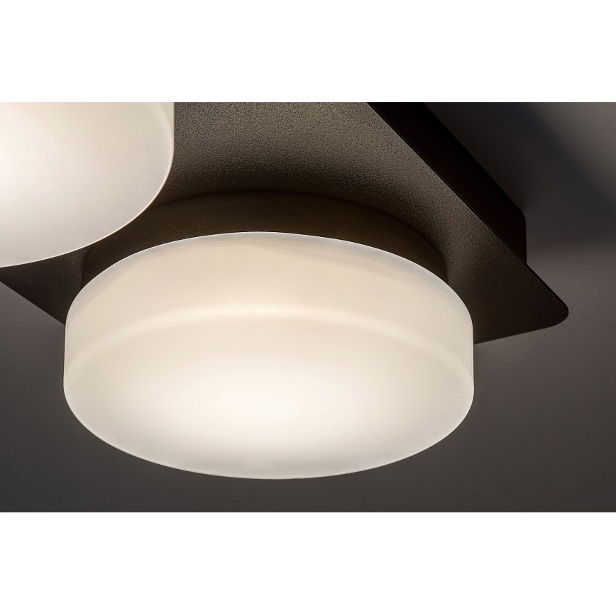 Rabalux - Lampada da soffitto LED per bagno 2xLED/5,5W/230V IP44 nero