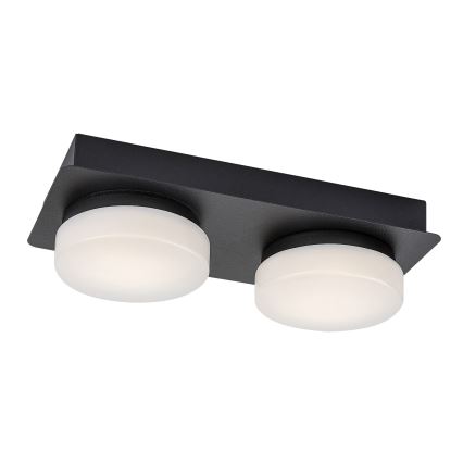 Rabalux - Lampada da soffitto LED per bagno 2xLED/5,5W/230V IP44 nero