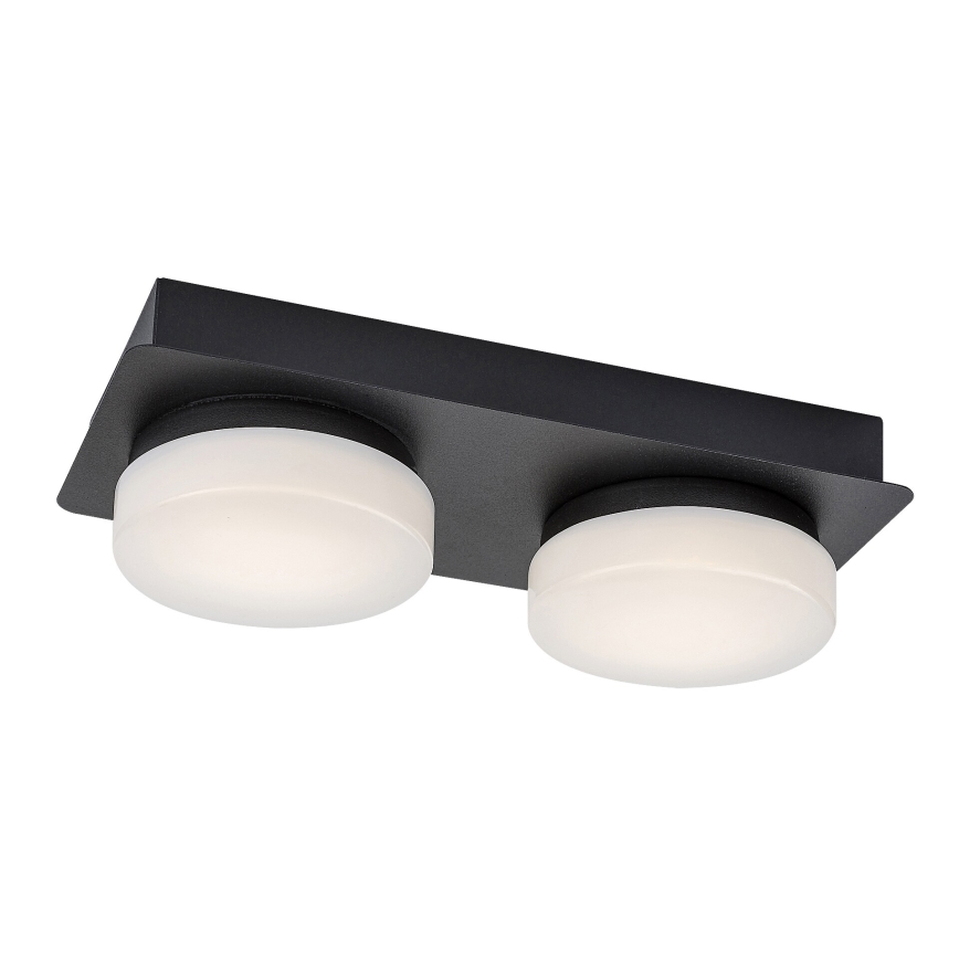 Rabalux - Lampada da soffitto LED per bagno 2xLED/5,5W/230V IP44 nero