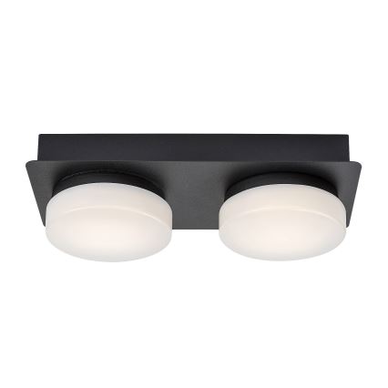 Rabalux - Lampada da soffitto LED per bagno 2xLED/5,5W/230V IP44 nero