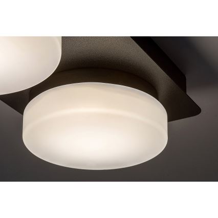 Rabalux - Plafoniera LED da bagno 2xLED/5,5W/230V IP44 nero