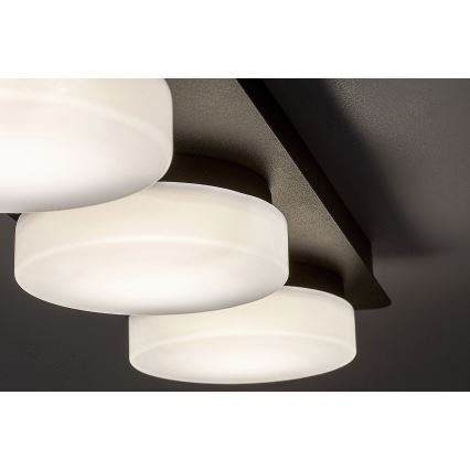 Rabalux - Plafoniera LED da bagno 3xLED/6W/230V IP44 nero