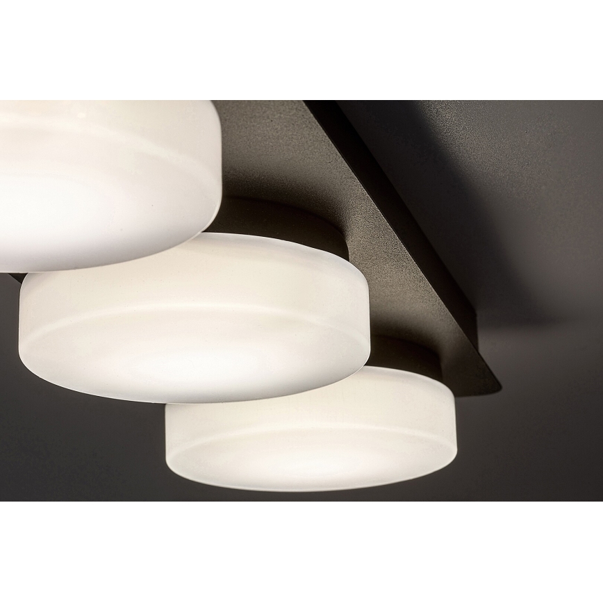 Rabalux - Plafoniera LED da bagno 3xLED/6W/230V IP44 nero