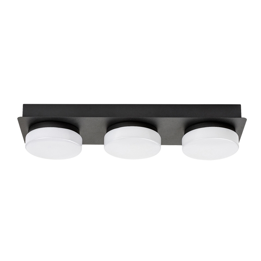 Rabalux - Plafoniera LED da bagno 3xLED/6W/230V IP44 nero